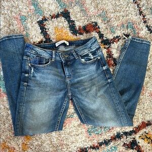 Zara Stylish Blue Distressed Women's Jeans
